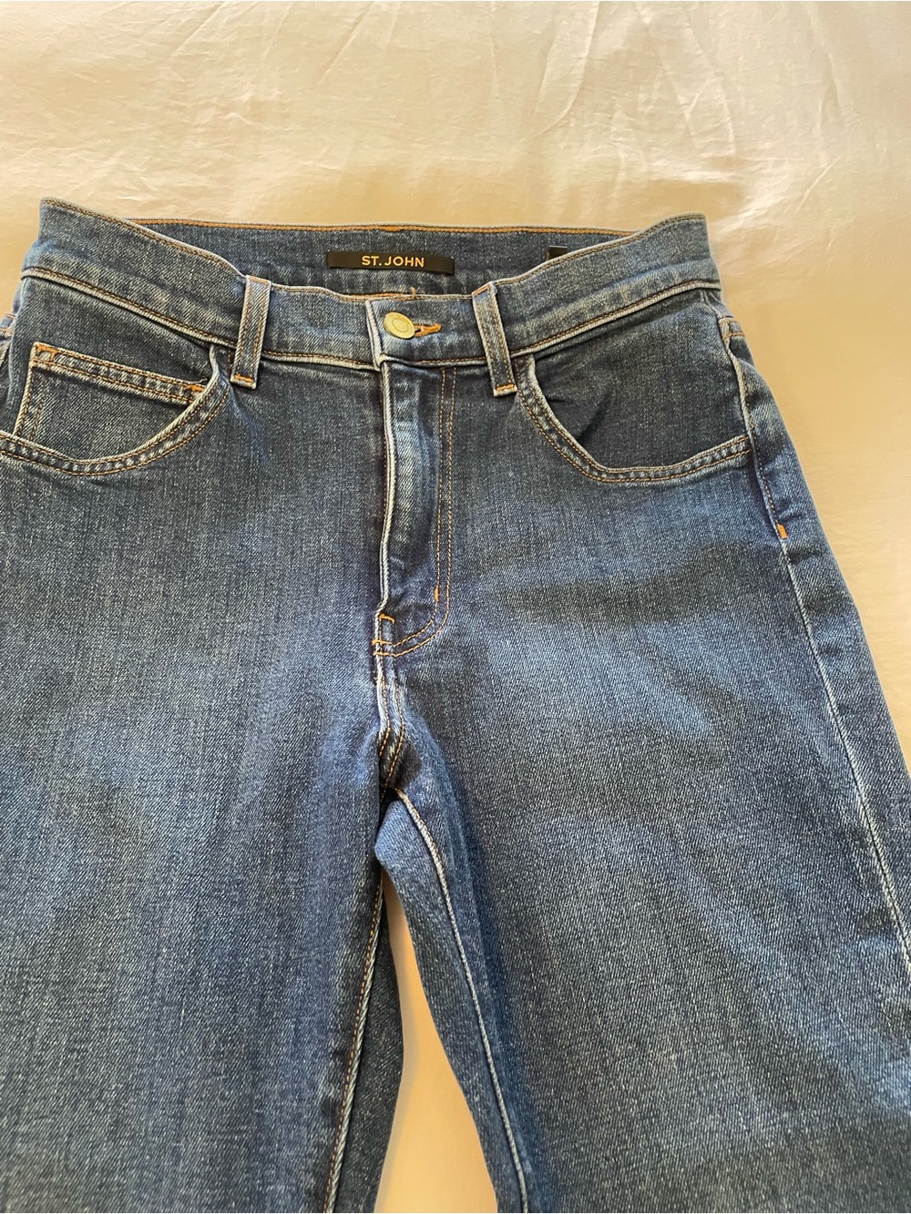 St. John Sport Skinny Jeans Size 4 Medium Wash Stretch Denim